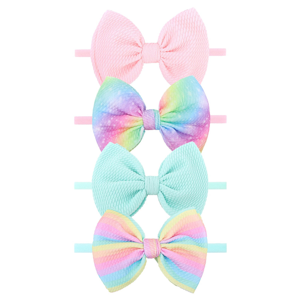 Lanmerry Rainbow Hair Bow for baby girl adds dreamy color to hairstyles