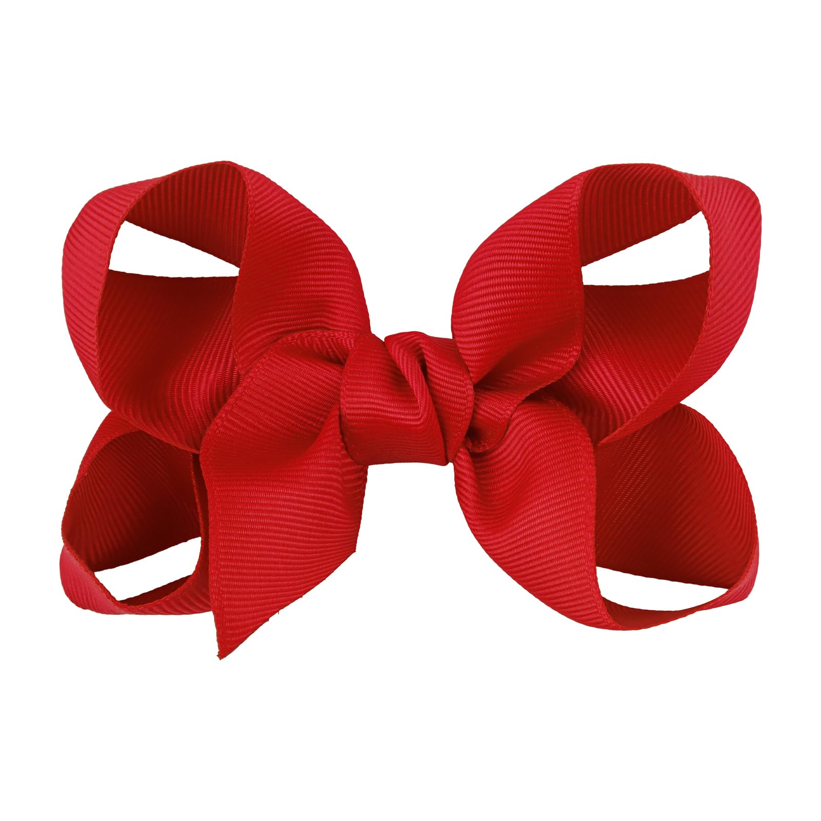 Lanmerry red patriotic hair bow headband for Independence Day outfits.