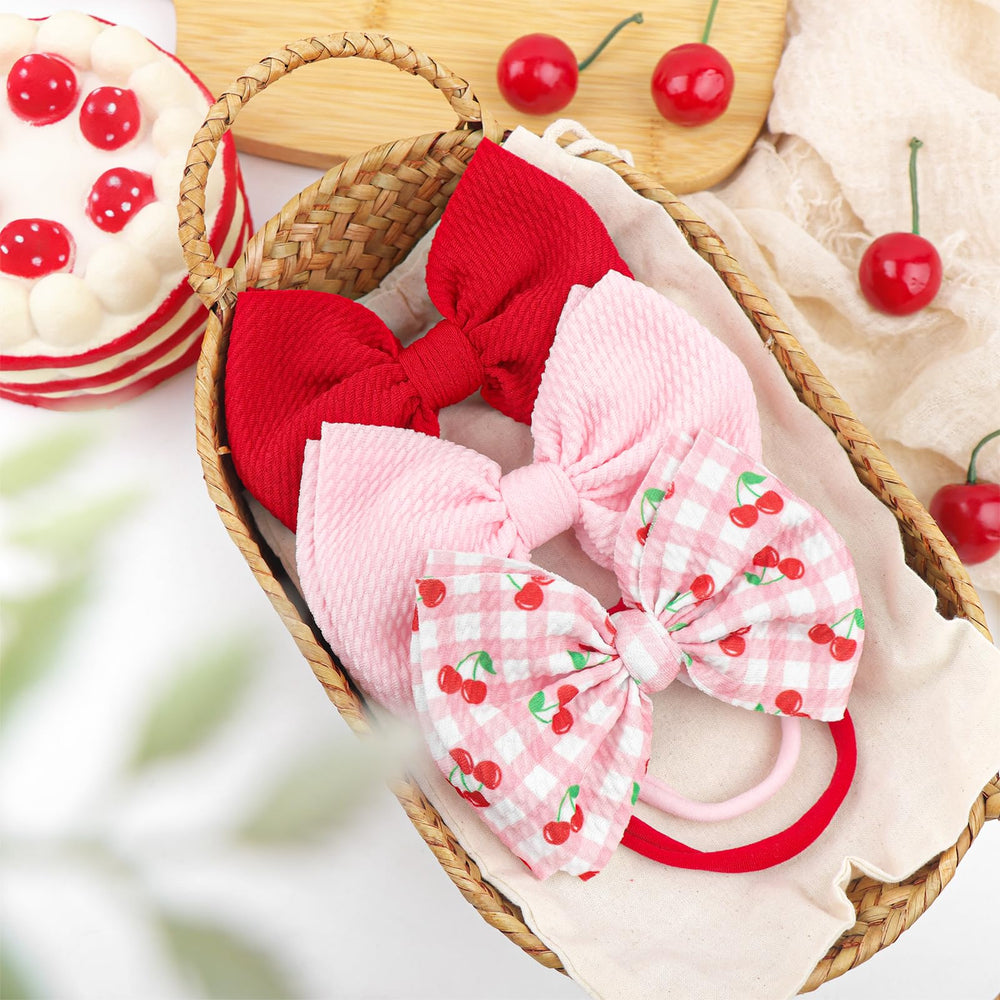Lanmerry waffle-fabric bows are feather-light and comfortable