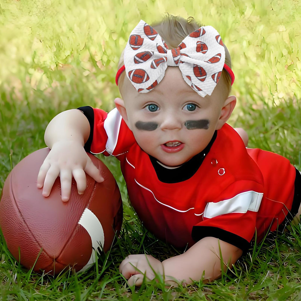 Lanmerry soft nylon infant headband provides gentle comfort for newborns.