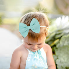 Lanmerry stretchy headband with soft bow, perfect for daily outfits