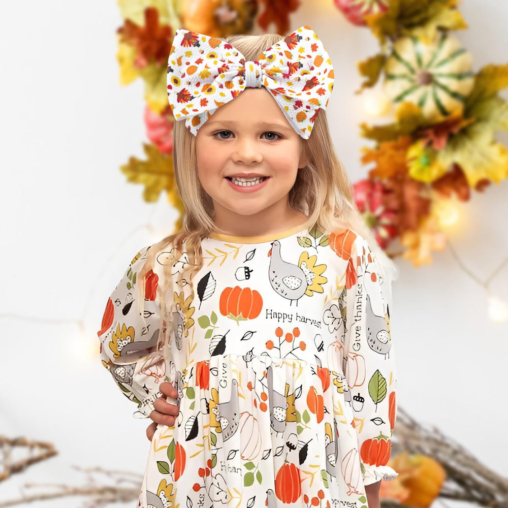 Lanmerry turkey headband on black background pairs with stylish outfits.