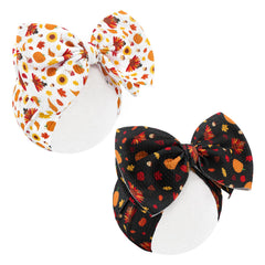 Lanmerry turkey headband on white background for festive baby photos.
