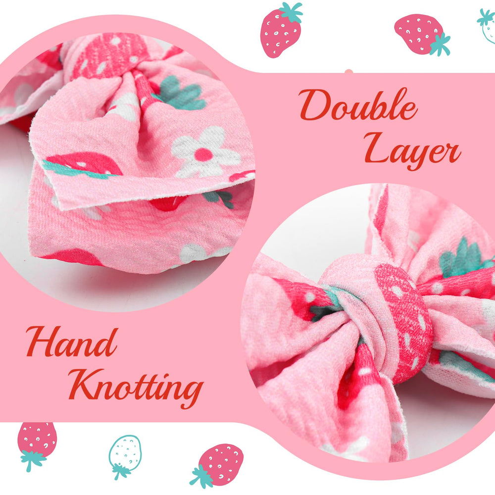 Lanmerry waffle fabric bow resists deformation while staying soft.