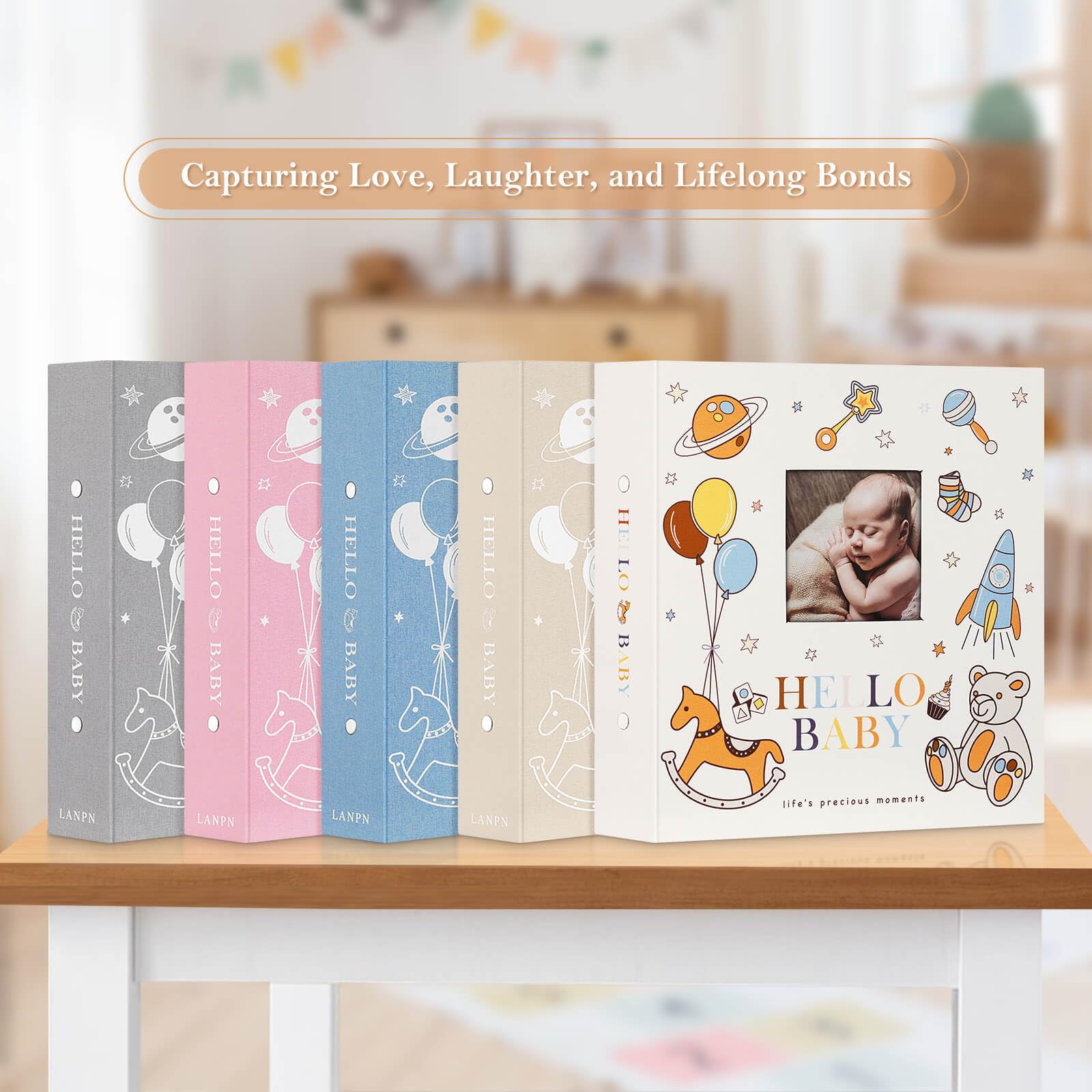 Lanpn memory book ideal for baby milestones and family keepsakes