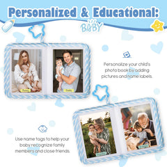 Lanpn baby photo album safety mirror adds interactive play on the go.