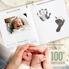 Lanpn Hello Baby memory book monthly updates pages for milestone tracking.
