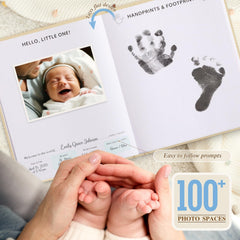 Lanpn memory book sized 9.3 x 7.8 inches fits neatly on shelves.
