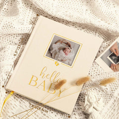Lanpn memory book linen cover with lay-flat spine for easy journaling