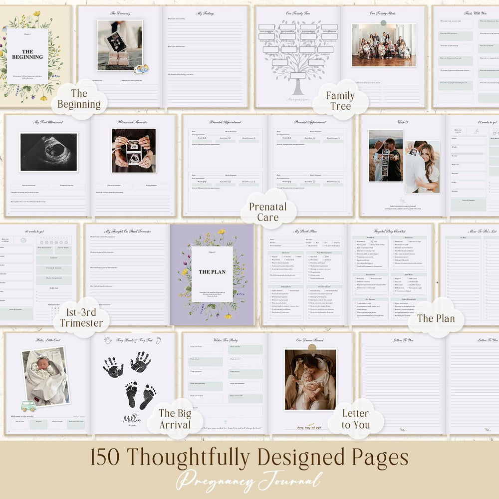 Lanpn pregnancy journal hardcover linen finish feels premium and durable.