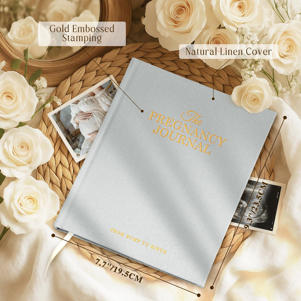 Lanpn pregnancy journal inside layout highlights weekly logs and milestone pages for easy memory capture.