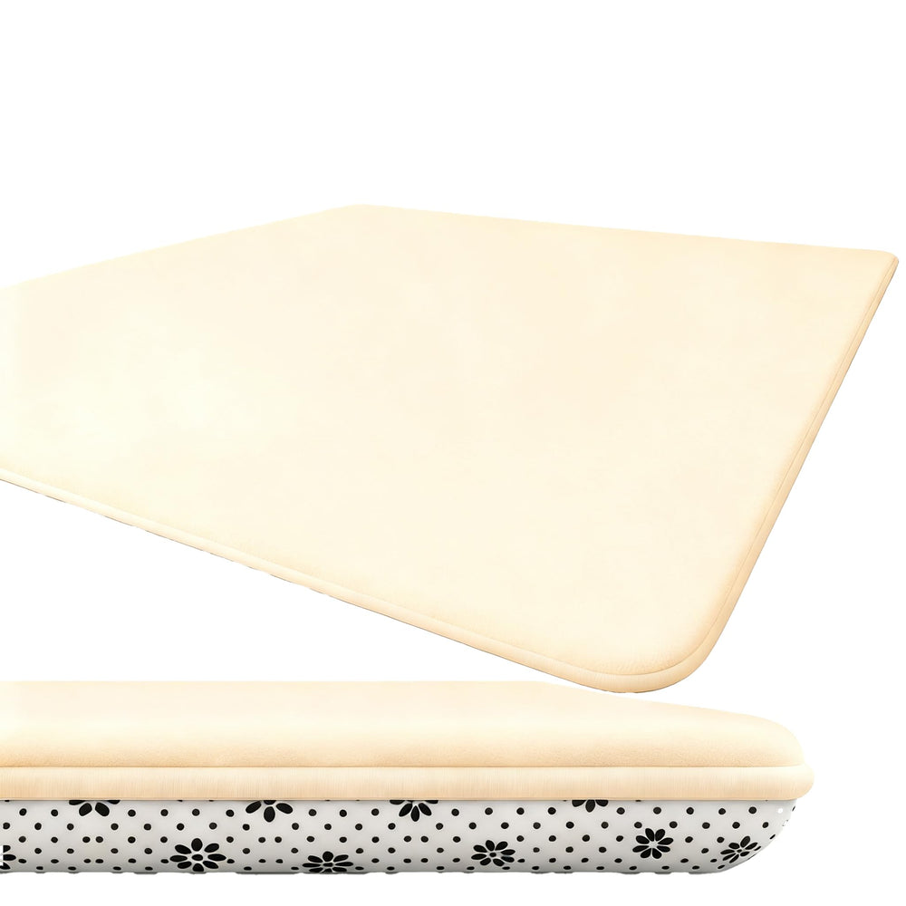 Lansber Baby Play Mat with 1.2-inch foam offers cushioned tummy time on safe surfaces.