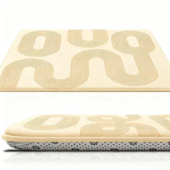 Lansber baby play mat showing 1.2 inch foam for comfy tummy time and crawling