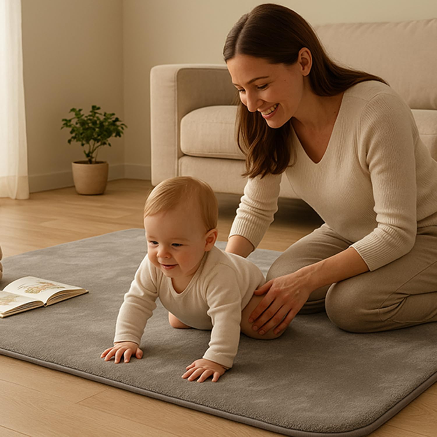 Lansber ultra-soft velvet texture adds comfort for babies and toddlers.