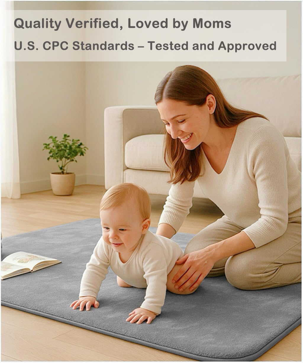Lansber ideal for baby yoga, story time, and quiet play.