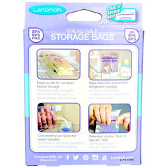 Lansinoh bags empty flat layout ready for portioning