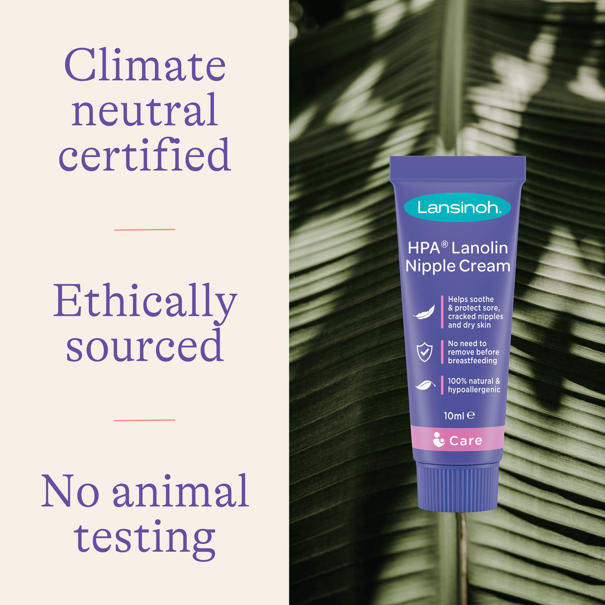 Compact 10ml tube by Lansinoh ideal for on-the-go nursing.