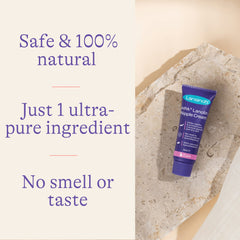 Lansinoh HPA Lanolin Nipple Cream protects cracked skin during feeding routines.