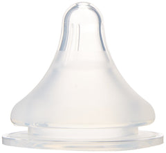 Lansinoh infant medium flow nipple 2-count pack for comfortable bottle feeding.