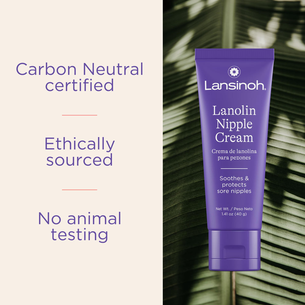 Dermatologist-tested Lansinoh Lanolin Nipple Cream suitable for sensitive skin.