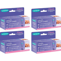 Lansinoh lanolin nipple cream tube close-up showing smooth texture for easy application