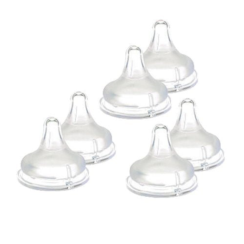Lansinoh Natural Wave fast-flow nipples for smoother feeds and natural oral development.
