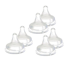 Lansinoh Natural Wave fast-flow nipples for smoother feeds and natural oral development.