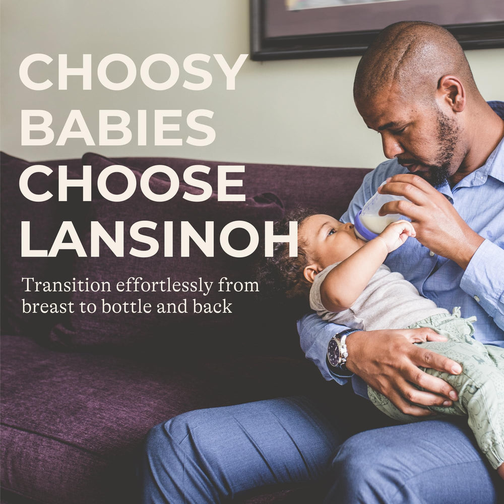 Lansinoh NaturalWave nipple aiding smooth breastfed transition for babies.