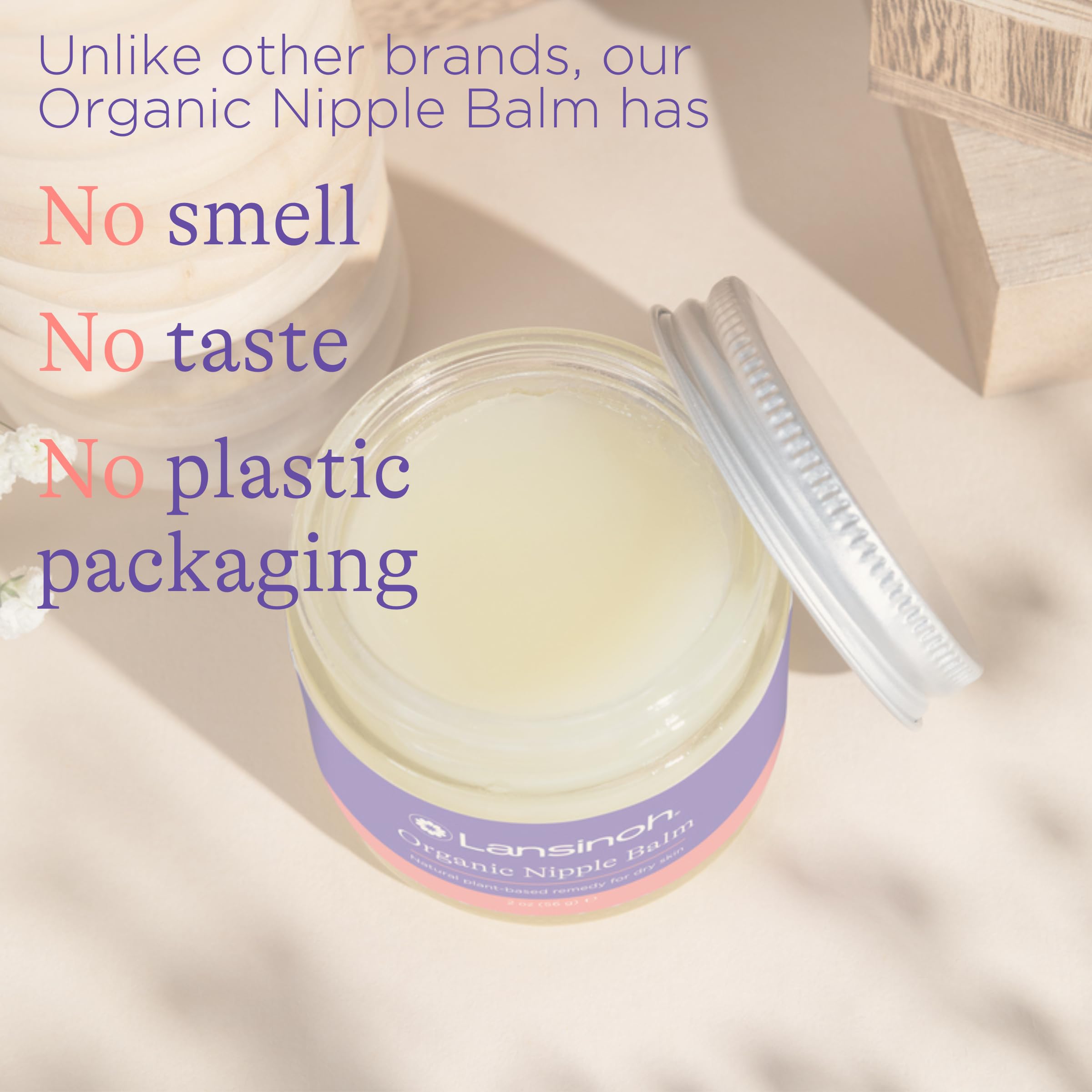 Lansinoh Organic Nipple Balm being applied to the nipple area for comfort