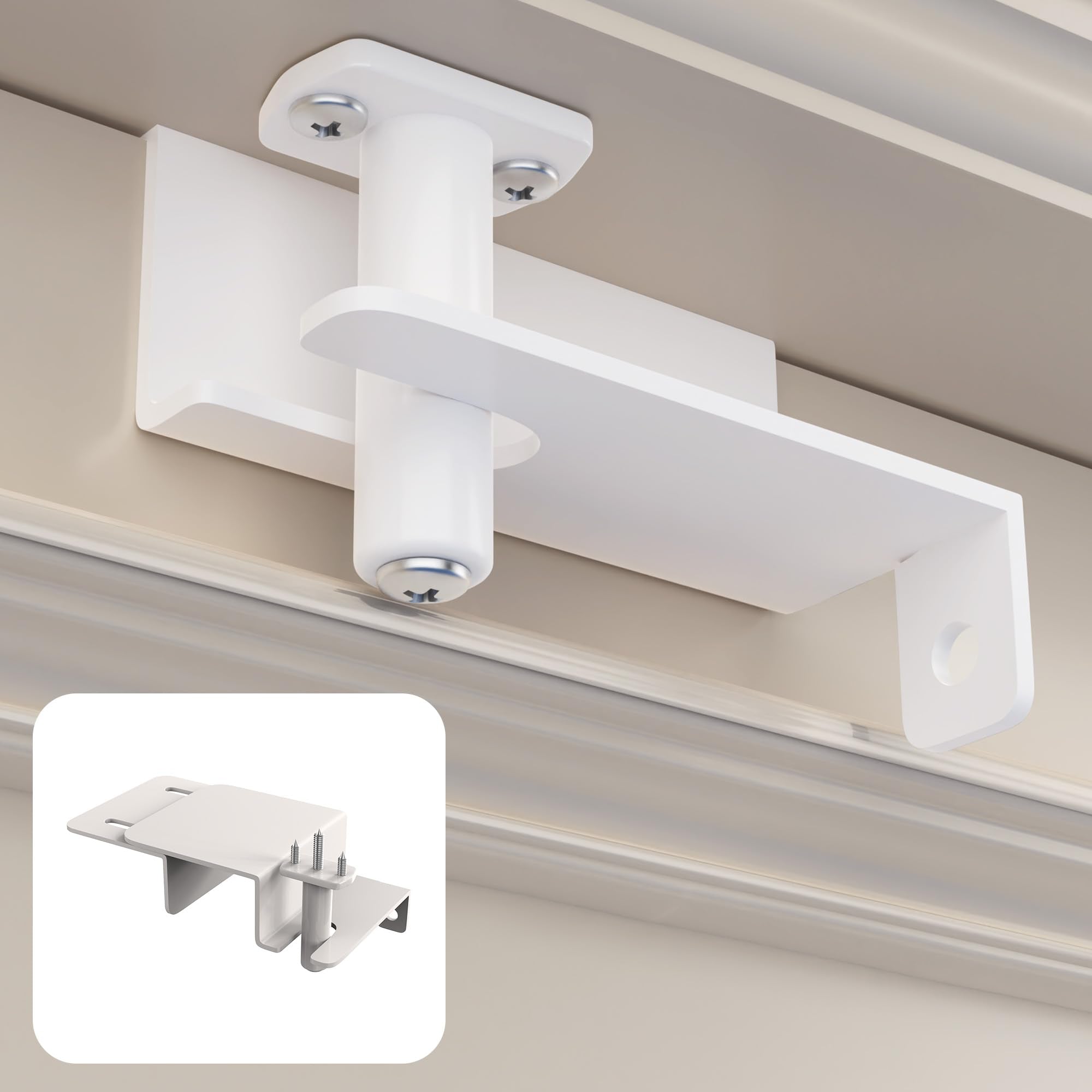 Laowu adjustable door top lock front view—sturdy metal for family safety.