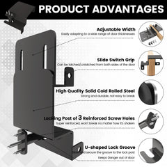 Laowu door top lock mounted on door top view