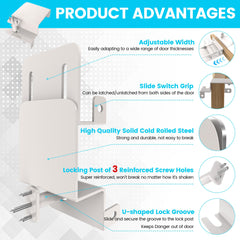 Laowu metal top door lock side installation—easy lock from both sides.
