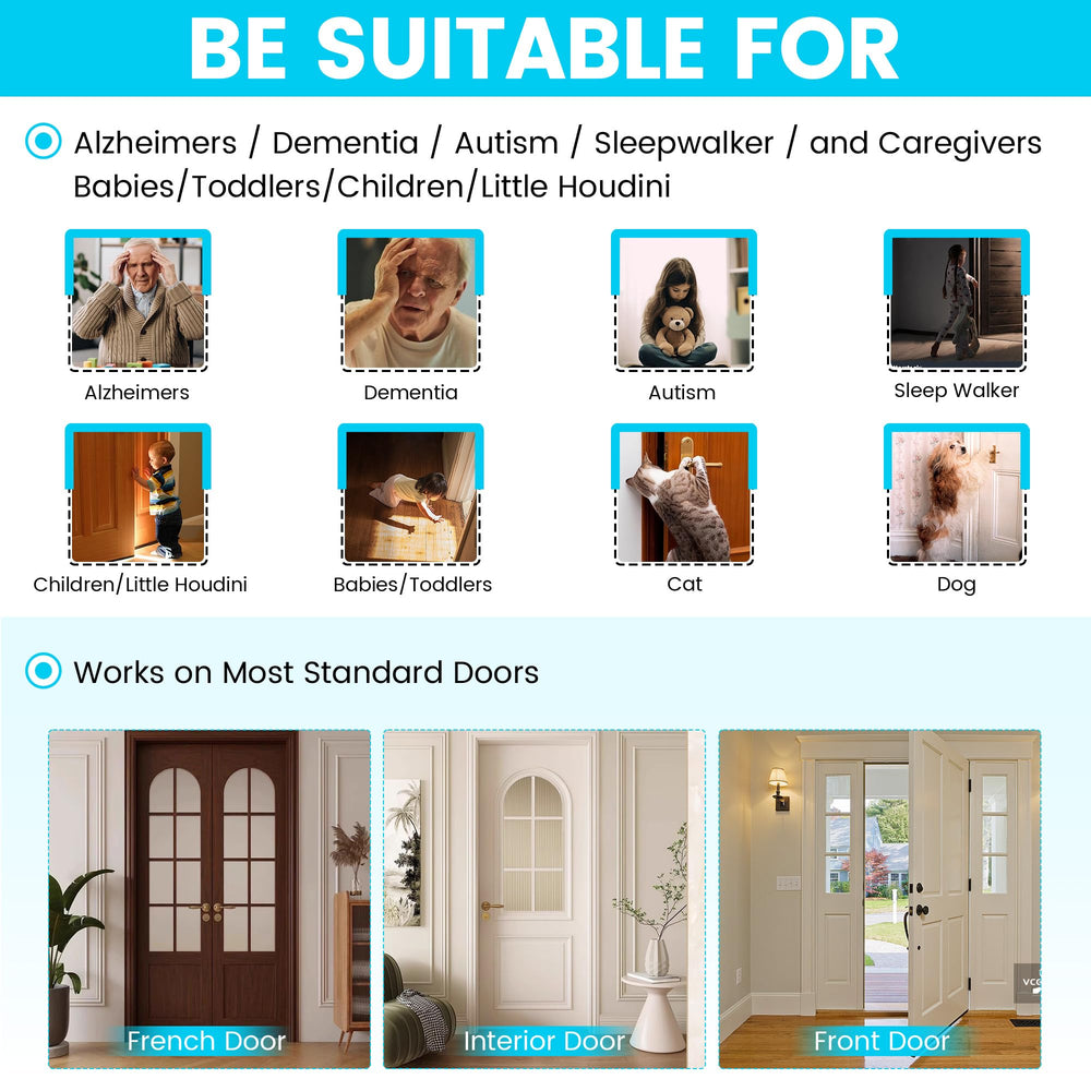 Laowu white door top lock for French doors.