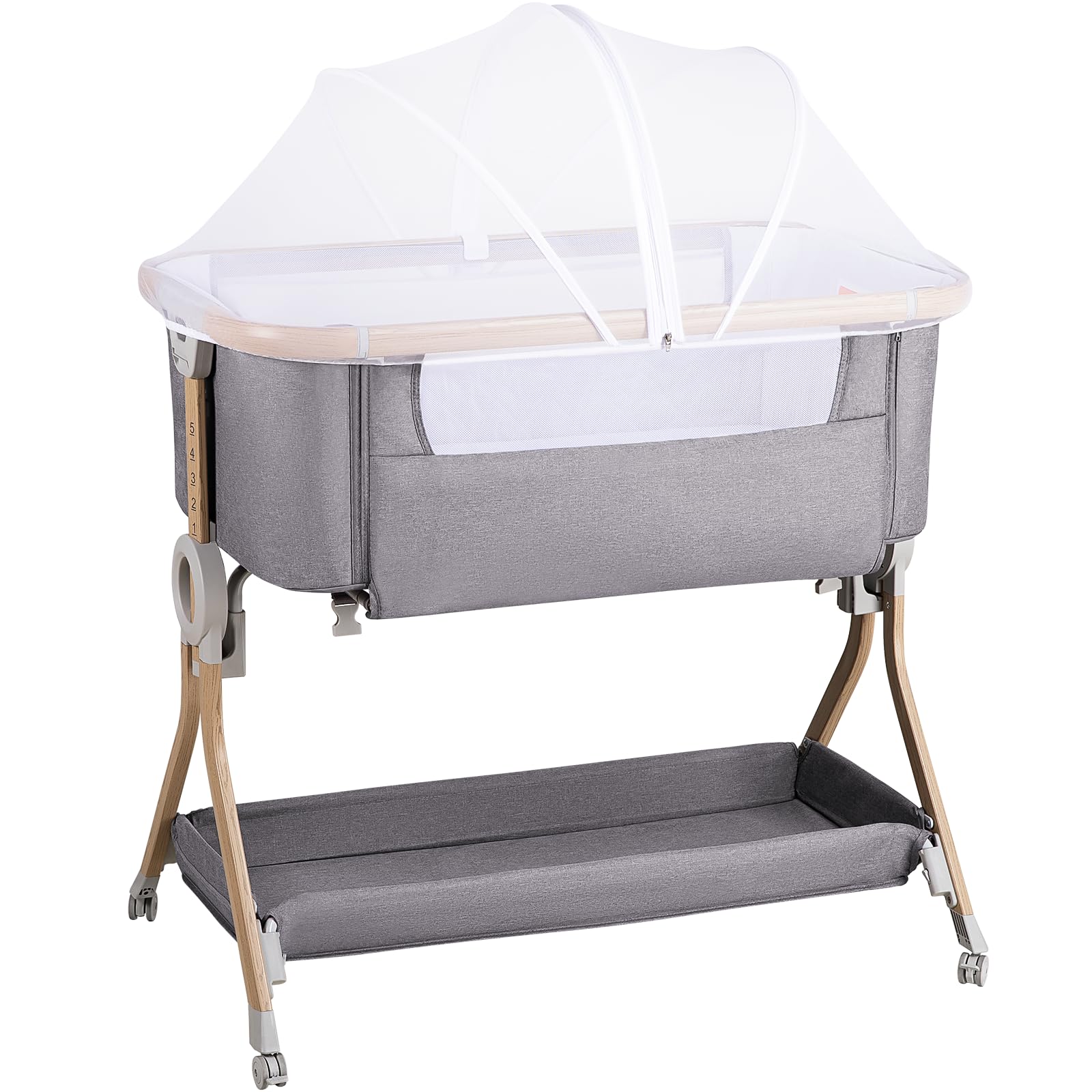 Includes mattress, storage basket, bag, and installation tubes.
