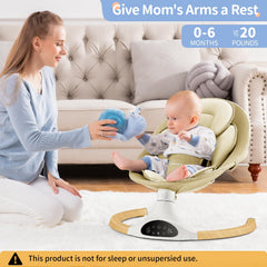 LAREX Baby Swing with Bluetooth connection for your melodies