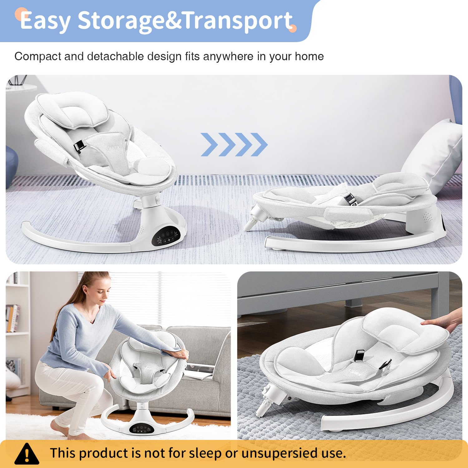 LAREX compact design makes it easy to move and store