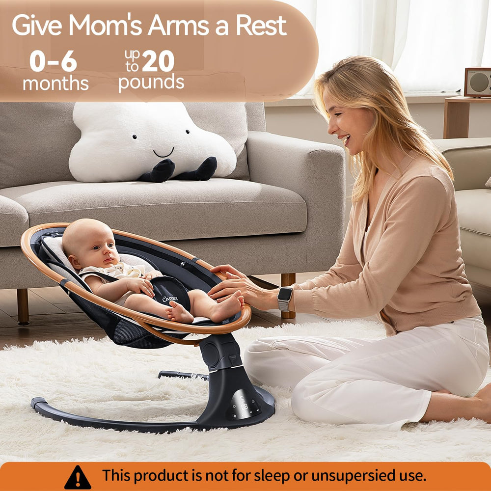 Reversible plush seat pad on LAREX gray swing for all seasons.
