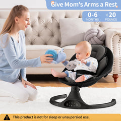 LAREX Baby Swing remote control enables convenient swing adjustments within reach.