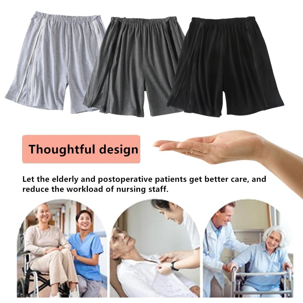 LAROTSUBA disability clothes with zipper for safe, comfortable care.