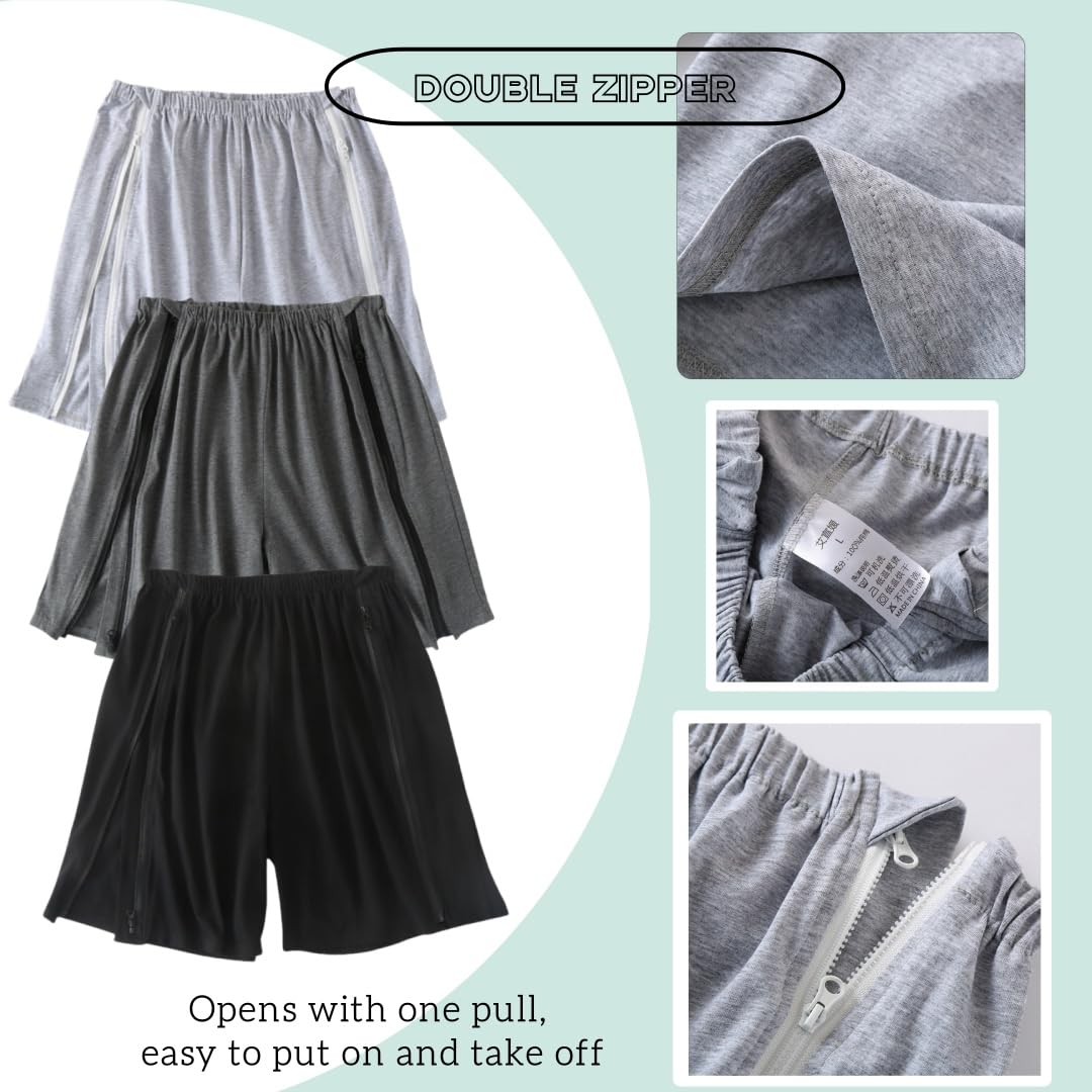 LAROTSUBA bedbound pants emphasizing privacy during dressing