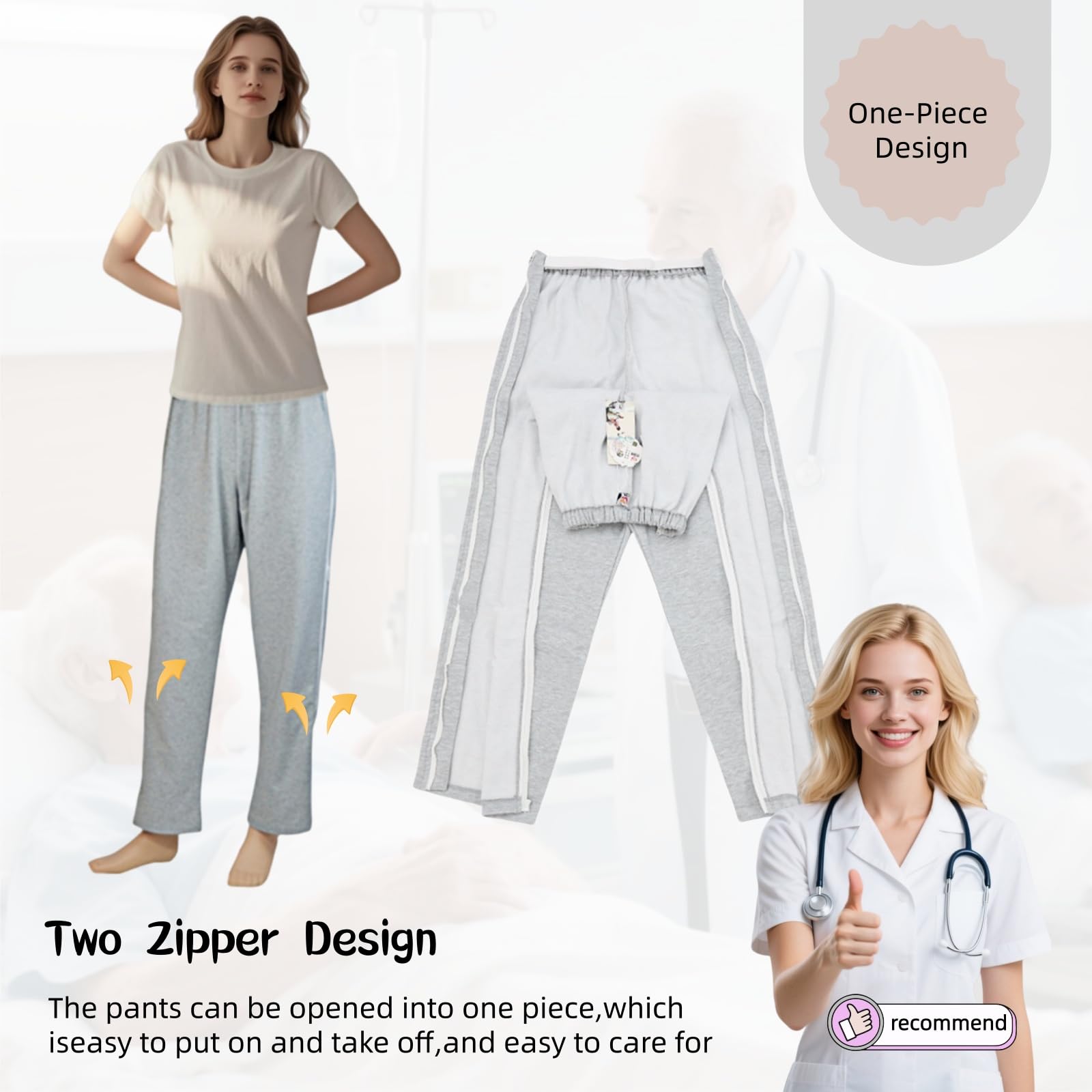LAROTSUBA post-surgery pants designed for gentle, comfortable recovery.