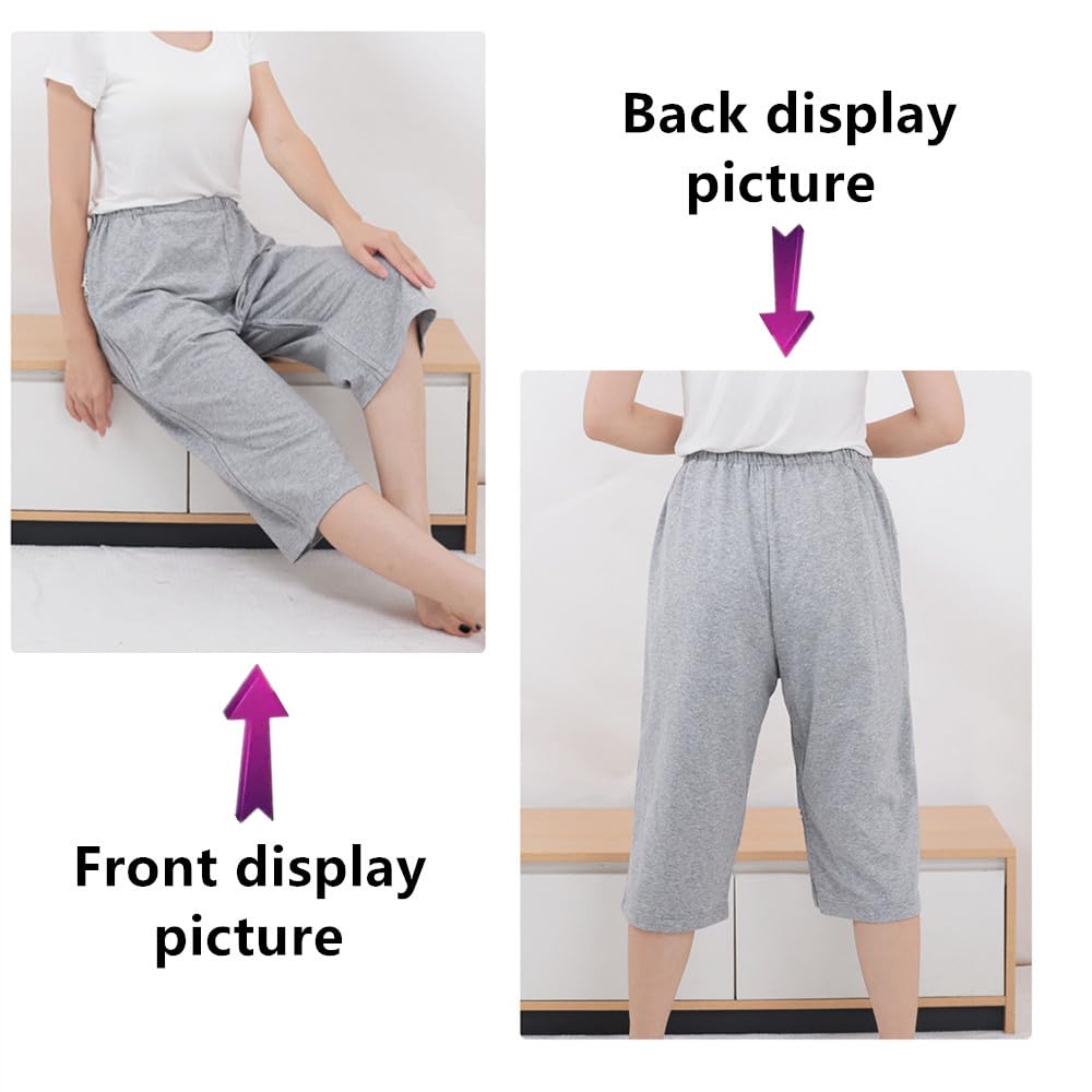 LAROTSUBA zipper patient clothing bedside use demonstrates easy bed access