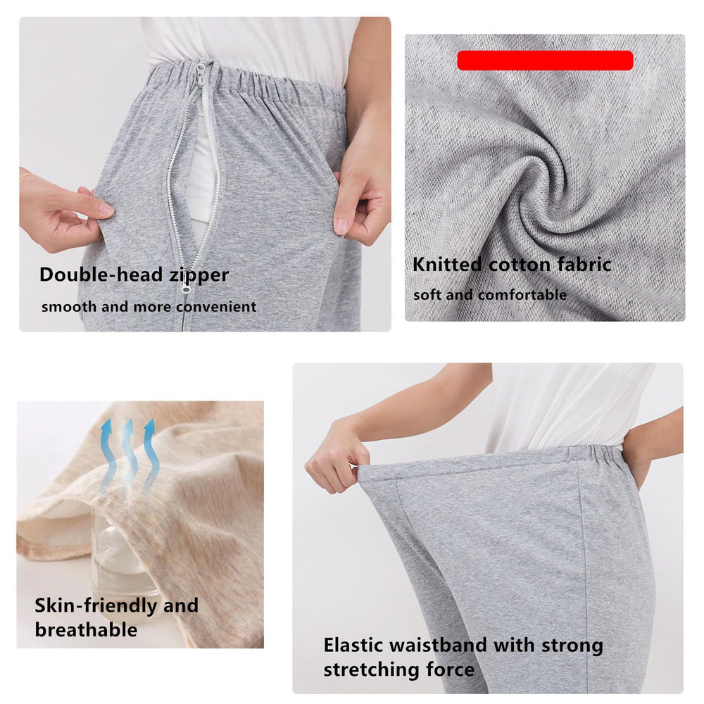 LAROTSUBA zipper patient clothing grey XL shows color and size availability