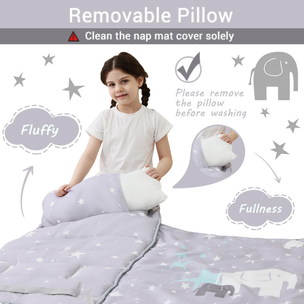 Lasoftan fleece minky texture delivers breathable softness during naps.
