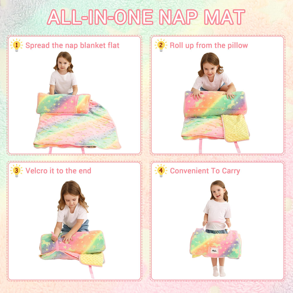 Easy-care instructions for Lasoftan nap mat with cold gentle wash
