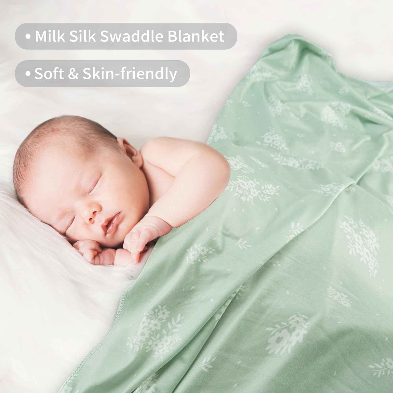Lasoftan Jersey Swaddle Blanket offers easy care and maintains softness after washing.
