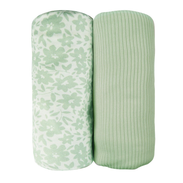 Lasoftan Jersey Swaddle Blanket shows soft-stretchy fabric for secure newborn swaddling.