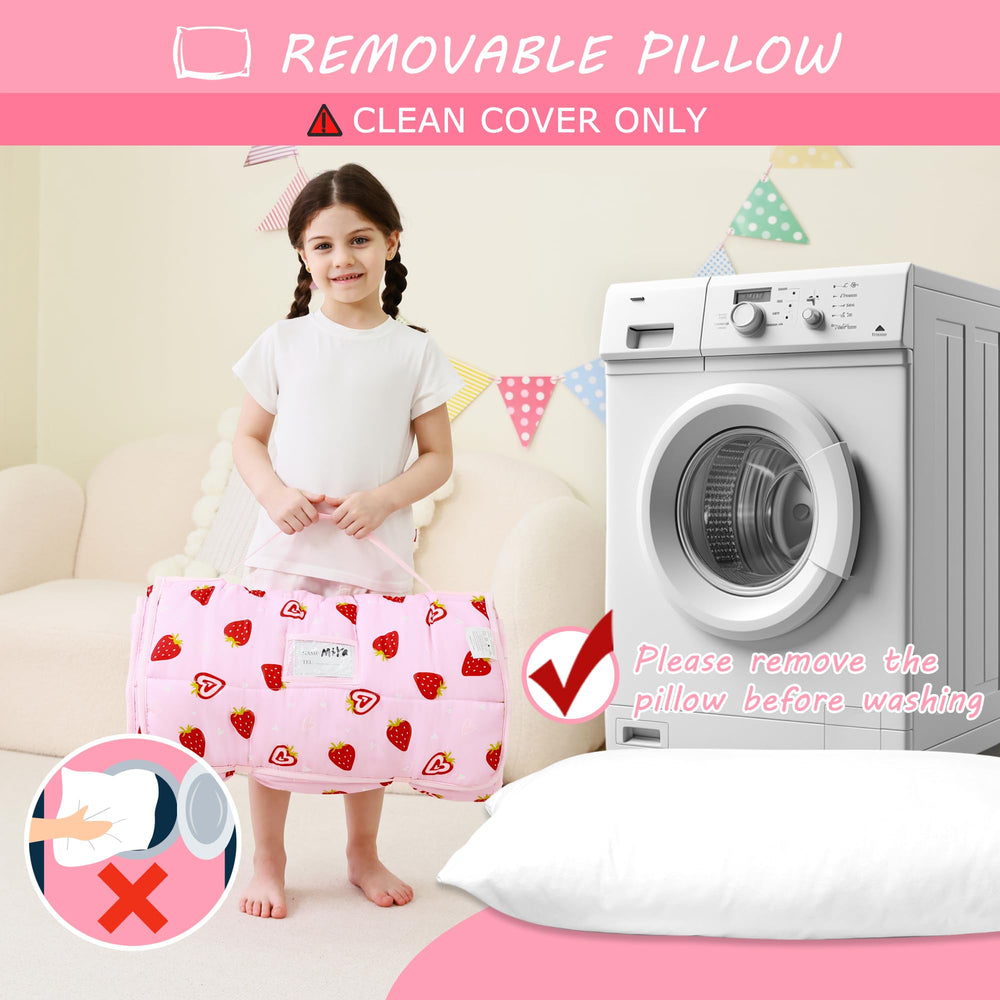 Lasoftan toddler nap mat extra-large for kids ages 3 and up.