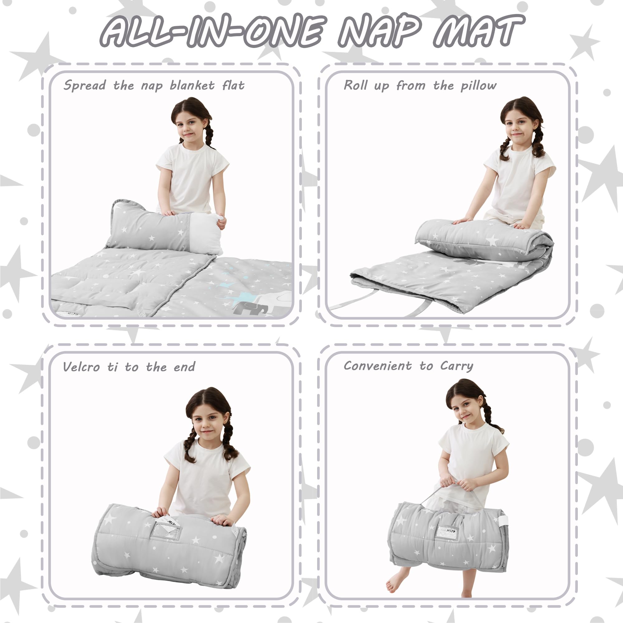 Lasoftan nap mat is easy to wash and care for.