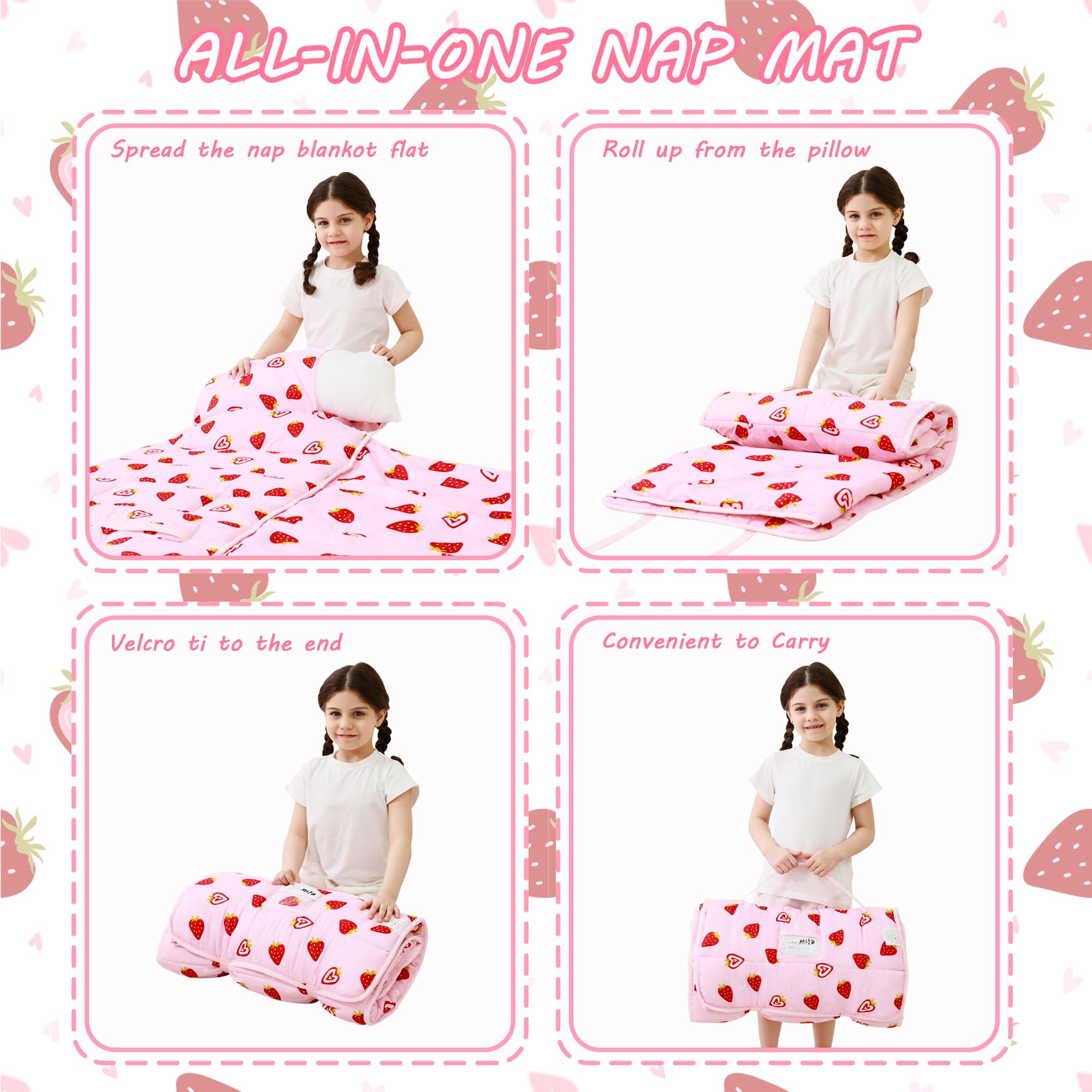 Lasoftan nap mat ideal for daycare, preschool, and travel naps.